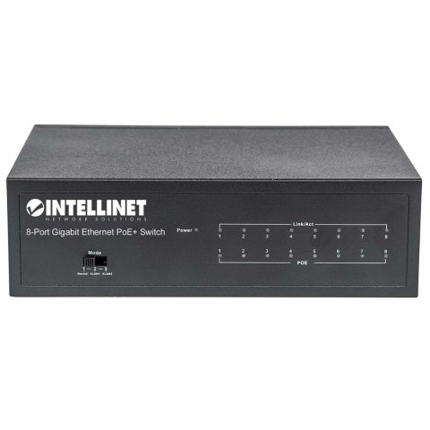 INTELLINET GIGABIT SWITCH 8X 10/100/1000 RJ45 POE+ INTELLINET GIGABIT SWITCH 8X 10/100/1000 RJ45 POE+
