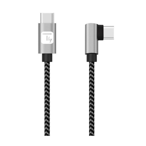 Kabel Techly USB 2.0 USB-C na USB-C kątowy 0,5m M/M 3A Kabel Techly USB 2.0 USB-C na USB-C kątowy 0,5m M/M 3A