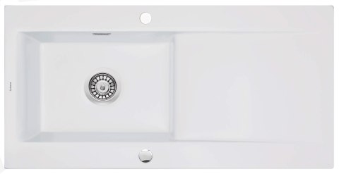 Zlewozmywak ceramiczny 1-komorowy z ociekaczem ZCB A113 5907650878094 Zlewozmywak ceramiczny 1-komorowy z ociekaczem ZCB A113 5907650878094