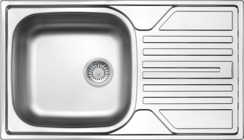 Zlewozmywak stalowy 1-komorowy z ociekaczem - odpływ 3.5" ZEL_3113 5908212037683 Zlewozmywak stalowy 1-komorowy z ociekaczem - odpływ 3.5" ZEL_3113 5908212037683