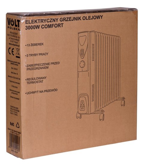 Elektryczny grzejnik olejowy 3000W Comfort 13 Elektryczny grzejnik olejowy 3000W Comfort 13