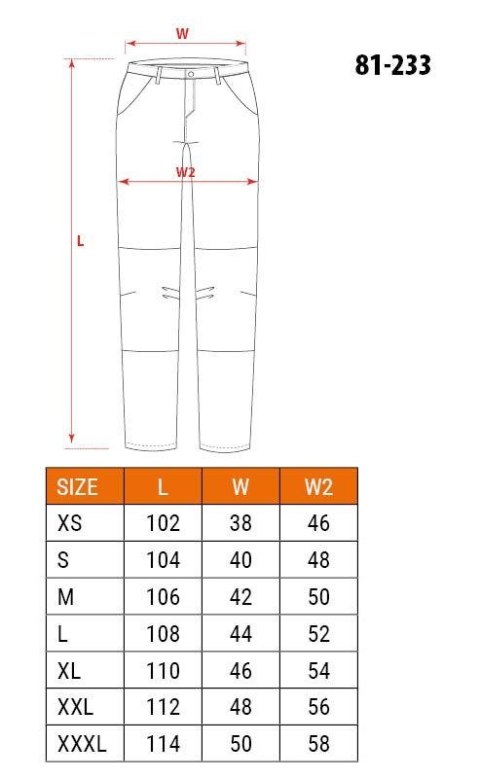 Spodnie robocze 5-kieszeniowe DENIM, czarne, rozmiar M Spodnie robocze 5-kieszeniowe DENIM, czarne, rozmiar M
