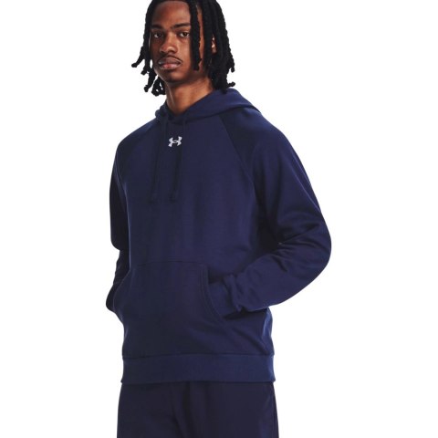 Bluza męska Under Armour Rival Fleece Hoodie granatowa 1379757 410 L Bluza męska Under Armour Rival Fleece Hoodie granatowa 1379757 410 L