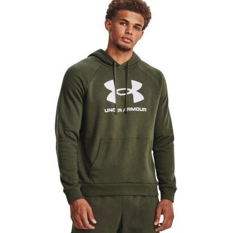 Bluza męska Under Armour Rival Fleece Logo HD oliwkowa 1379758 390 L Bluza męska Under Armour Rival Fleece Logo HD oliwkowa 1379758 390 L