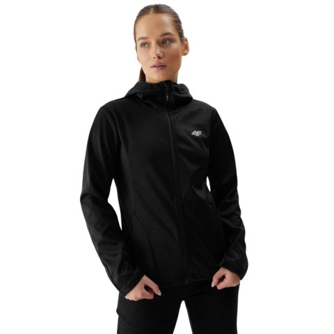Kurtka damska softshell 4F F215 głęboka czerń 4FWSS24TSOFF215 20S L Kurtka damska softshell 4F F215 głęboka czerń 4FWSS24TSOFF215 20S L