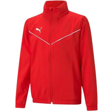 Kurtka dla dzieci Puma teamRISE All Weather Jacket czerwona 657402 01 Kurtka dla dzieci Puma teamRISE All Weather Jacket czerwona 657402 01