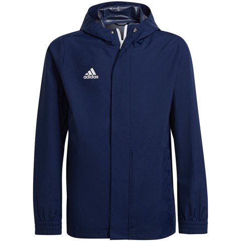 Kurtka dla dzieci adidas Entrada 22 All Weather granatowa H57511 164cm Kurtka dla dzieci adidas Entrada 22 All Weather granatowa H57511 164cm