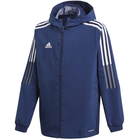 Kurtka dla dzieci adidas Tiro 21 Windbreaker granatowa GP4974 116cm Kurtka dla dzieci adidas Tiro 21 Windbreaker granatowa GP4974 116cm