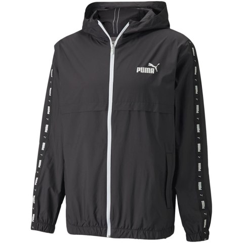Kurtka męska Puma ESS+TAPE Windbreaker czarna 847477 01 Kurtka męska Puma ESS+TAPE Windbreaker czarna 847477 01