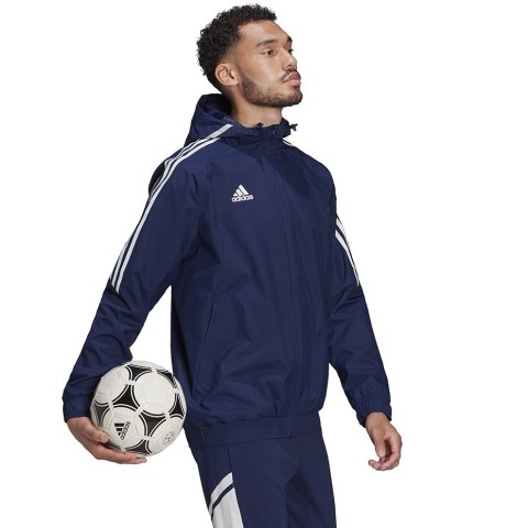Kurtka męska adidas Condivo 22 All-Weather Jacket granatowa HA6266 Kurtka męska adidas Condivo 22 All-Weather Jacket granatowa HA6266