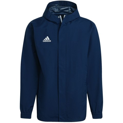 Kurtka męska adidas Entrada 22 All Weather Jacket granatowa IK4011 Kurtka męska adidas Entrada 22 All Weather Jacket granatowa IK4011
