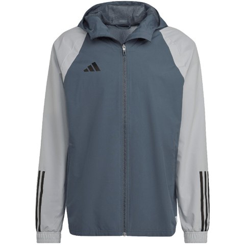 Kurtka męska adidas Tiro 23 Competition All-Weather szara HU1320 Kurtka męska adidas Tiro 23 Competition All-Weather szara HU1320