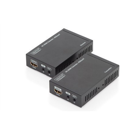 Extender HDMI do 70m po Cat.5e UHDHDBaseT 4K 30Hz 3D HDCP 2.2 z IR, audio (zestaw) Extender HDMI do 70m po Cat.5e UHDHDBaseT 4K 30Hz 3D HDCP 2.2 z IR, audio (zestaw)