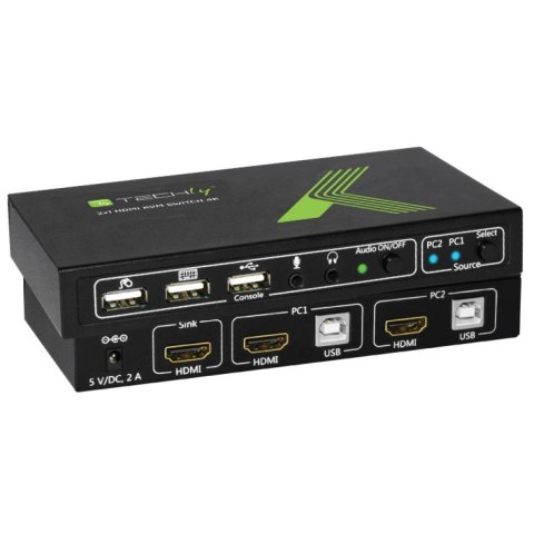TECHLY PRZEŁĄCZNIK KVM HDMI/USB 2X1 Z AUDIO 4KX2K IDATA KVM-HDMI2U TECHLY PRZEŁĄCZNIK KVM HDMI/USB 2X1 Z AUDIO 4KX2K IDATA KVM-HDMI2U