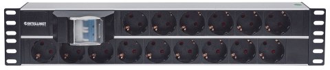Intellinet 714051 rozdzielacz zasilania PDU 15 x gniazdo sieciowe 2U Aluminium, Czarny Intellinet 714051 rozdzielacz zasilania PDU 15 x gniazdo sieciowe 2U Aluminium, Czarny