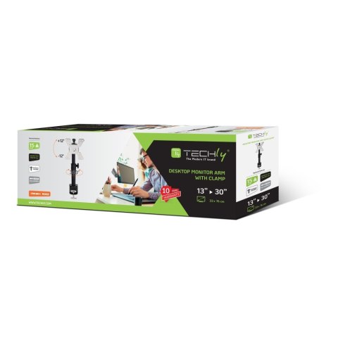 TECHLY UCHWYT BIURKOWY LED/LCD 13-30 CALI PIONOWY TECHLY UCHWYT BIURKOWY LED/LCD 13-30 CALI PIONOWY
