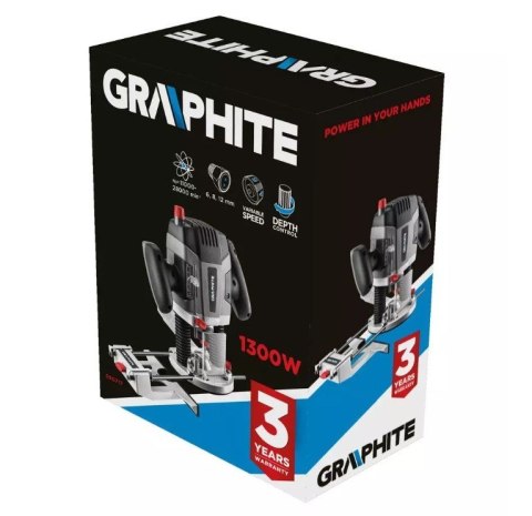 Frezarka górnowrzecionowa 1300W Graphite uchwyt 6-12mm Frezarka górnowrzecionowa 1300W Graphite uchwyt 6-12mm