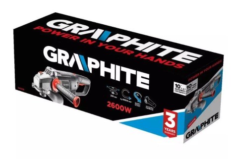 Szlifierka kątowa 2600W Graphite tarcza 230mm Szlifierka kątowa 2600W Graphite tarcza 230mm