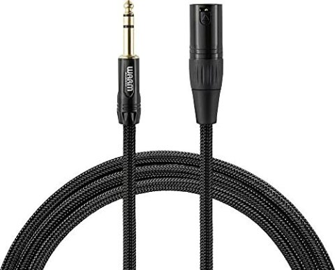 Warm Audio PREM-XLRM-TRSM-6 kabel audio 1,8 m XLR 6.35mm TRS Czarny Warm Audio PREM-XLRM-TRSM-6 kabel audio 1,8 m XLR 6.35mm TRS Czarny