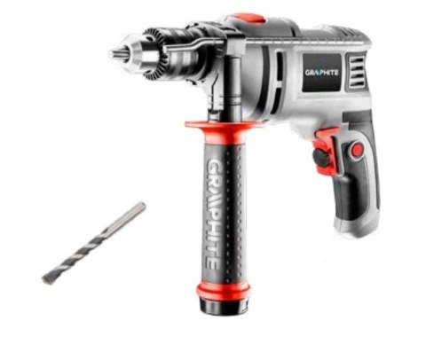 Wiertarka udarowa 650W, uchwyt kluczykowy 13 mm, walizka Graphite Wiertarka udarowa 650W, uchwyt kluczykowy 13 mm, walizka Graphite