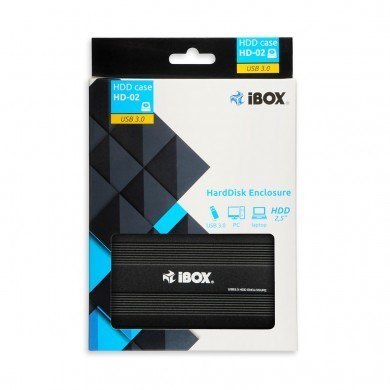 Obudowa IBOX HD-02 ZEW. 2,5" USB 3.0 IEU3F02 (2.5"; USB 3.0; Aluminium; kolor czarny) Obudowa IBOX HD-02 ZEW. 2,5" USB 3.0 IEU3F02 (2.5"; USB 3.0; Aluminium; kolor czarny)