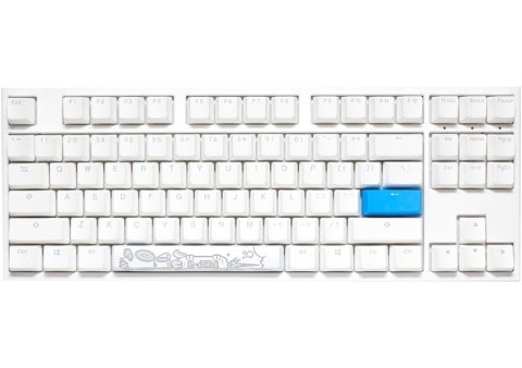 Klawiatura gamingowa Ducky One 2 TKL PBT, MX-Brown, RGB LED - Biała Klawiatura gamingowa Ducky One 2 TKL PBT, MX-Brown, RGB LED - Biała