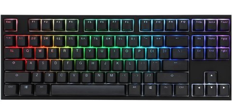 Klawiatura gamingowa Ducky One 2 TKL PBT, MX-Speed-Silver, RGB LED - czarna Klawiatura gamingowa Ducky One 2 TKL PBT, MX-Speed-Silver, RGB LED - czarna