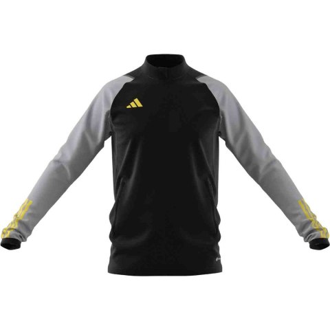 Bluza męska adidas Tiro 23 Competition Training czarno-szara HU1306 Bluza męska adidas Tiro 23 Competition Training czarno-szara HU1306