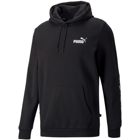 Bluza męska Puma ESS+ Tape Hoodie FL czarna 849040 01 Bluza męska Puma ESS+ Tape Hoodie FL czarna 849040 01