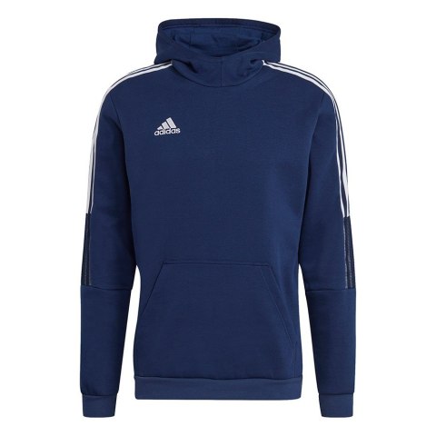 Bluza męska adidas Tiro 21 Sweat Hoody granatowa GH4464 L Bluza męska adidas Tiro 21 Sweat Hoody granatowa GH4464 L