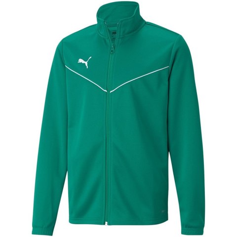 Bluza dla dzieci Puma teamRISE Training Poly Jacket Jr zielona 657393 05 152cm Bluza dla dzieci Puma teamRISE Training Poly Jacket Jr zielona 657393 05 152cm