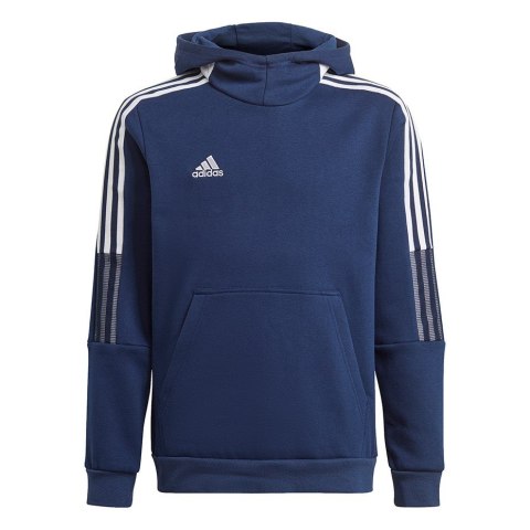 Bluza dla dzieci adidas Tiro 21 Sweat Hoody granatowa GK9680 152cm Bluza dla dzieci adidas Tiro 21 Sweat Hoody granatowa GK9680 152cm