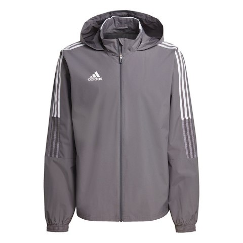 Bluza męska adidas Tiro 21 Allweather szara GM7389 Bluza męska adidas Tiro 21 Allweather szara GM7389