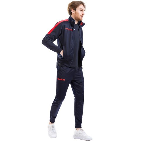 Dres Givova Tuta Revolution granatowo-czerwony TR033 0412 2XS Dres Givova Tuta Revolution granatowo-czerwony TR033 0412 2XS