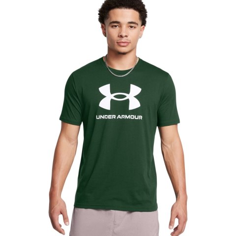 Koszulka męska Under Armour Sportstyle Logo zielona 1382911 301 M Koszulka męska Under Armour Sportstyle Logo zielona 1382911 301 M