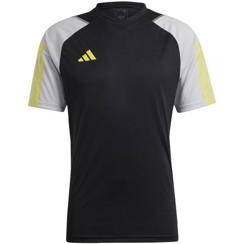 Koszulka męska adidas Tiro 23 Competition Jersey czarno-szara HU1295 XL Koszulka męska adidas Tiro 23 Competition Jersey czarno-szara HU1295 XL