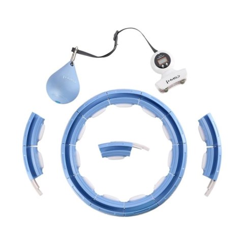 Hula Hop HMS HHM15 z magnesem i obciążeniem niebieski + licznik Hula Hop HMS HHM15 z magnesem i obciążeniem niebieski + licznik