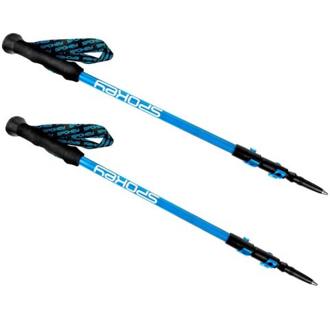 Kijki trekkingowe Spokey Carbon niebiesko-czarne 927900 Kijki trekkingowe Spokey Carbon niebiesko-czarne 927900