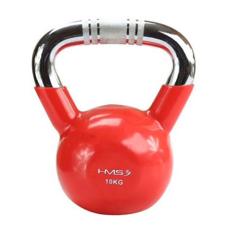 Kettlebell chromowany 10 kg czerwony HMS KTC10 Kettlebell chromowany 10 kg czerwony HMS KTC10