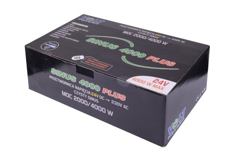 VOLT Przetwornica napięcia SINUS PLUS 4000 24/230V (2000/4000W) + PILOT VOLT Przetwornica napięcia SINUS PLUS 4000 24/230V (2000/4000W) + PILOT