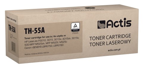 Toner Actis TH-55A (zamiennik HP 55A CE255A; Standard; 6000 stron; czarny) Toner Actis TH-55A (zamiennik HP 55A CE255A; Standard; 6000 stron; czarny)