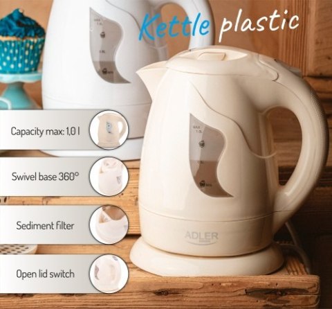 Czajnik plastikowy 1,0 L Czajnik plastikowy 1,0 L