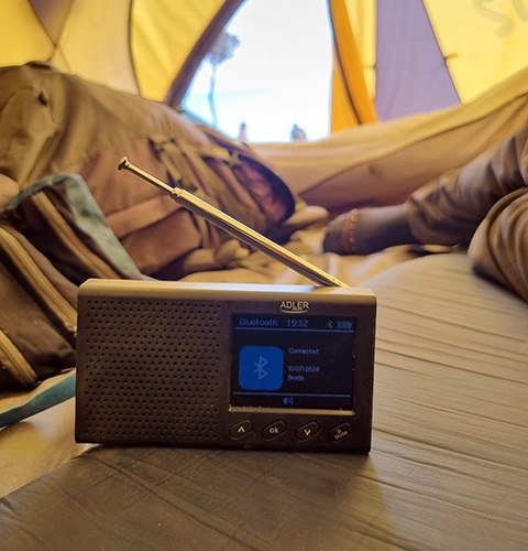 Radio Przenośne - LCD - FM - Bluetooth - Zegar
