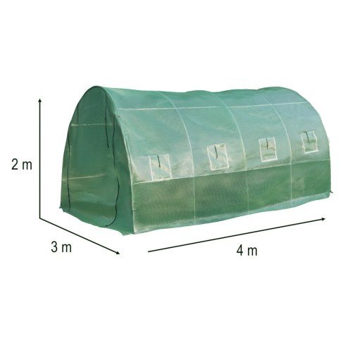 Tunel foliowy ogrodowy szklarnia na warzywa rośliny 4x3x2 m Tunel foliowy ogrodowy szklarnia na warzywa rośliny 4x3x2 m