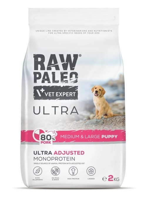 Raw Paleo Ultra Pork Medium&Large Puppy 2kg Raw Paleo Ultra Pork Medium&Large Puppy 2kg