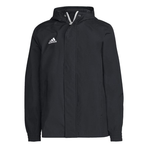 Kurtka dla dzieci adidas Entrada 22 All Weather czarna H57510 140cm Kurtka dla dzieci adidas Entrada 22 All Weather czarna H57510 140cm