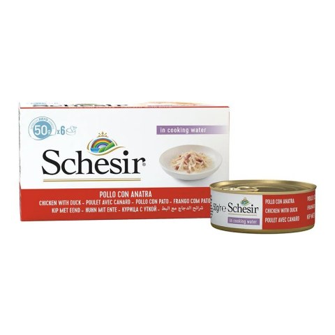 SCHESIR M-Pack Filety z kurczaka z kaczką 6x50g SCHESIR M-Pack Filety z kurczaka z kaczką 6x50g