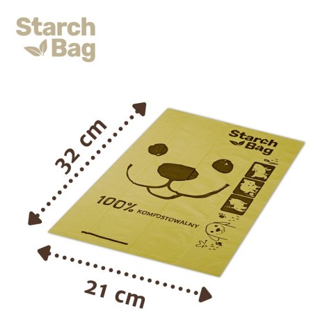 STARCHBAG BIOworki 1 rolka x 15 szt. kol. Czarny STARCHBAG BIOworki 1 rolka x 15 szt. kol. Czarny