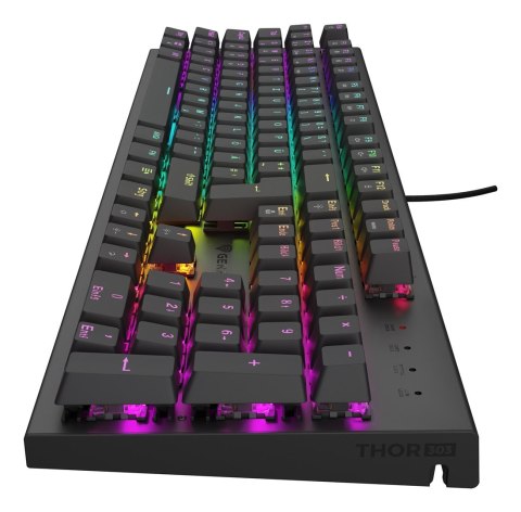 GENESIS Thor 303 klawiatura Gaming USB QWERTZ Niemiecki Czarny GENESIS Thor 303 klawiatura Gaming USB QWERTZ Niemiecki Czarny