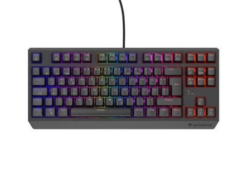 KLAWIATURA DLA GRACZY GENESIS THOR 230 TKL DE RGB MECHANICZNA OUTEMU RED CZARNA HOT SWAP KLAWIATURA DLA GRACZY GENESIS THOR 230 TKL DE RGB MECHANICZNA OUTEMU RED CZARNA HOT SWAP